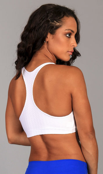 White Sports Bra